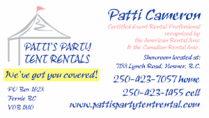 Patti Campbell Business Card front
