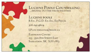Luciene Poole business card copy